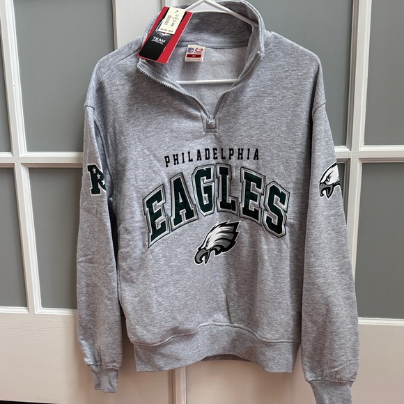Nfl Apparel Tops - Philadelphia Eagles Gray Sweater